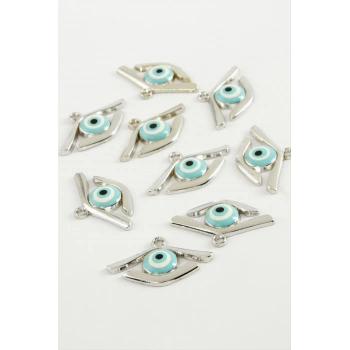 ÇOK SATAN Göz Tek Kulplu Mineli Bileklik ve Kolye Ucu Aparatı 1 Adet