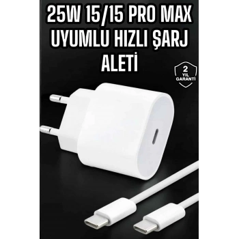 ÇOK SATAN Güç Adaptörü ve Kablosu Şarj Aleti 15/15 Pro Max Uyumlu Hızlı Şarj