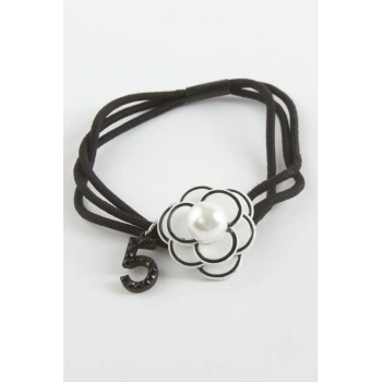 ÇOK SATAN Gül İnci Lastikli Toka