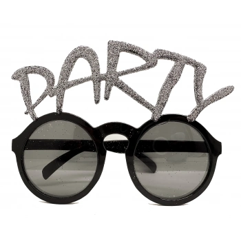 ÇOK SATAN Gümüş Simli Party Yazılı Parti Gözlüğü Show 15x7 cm