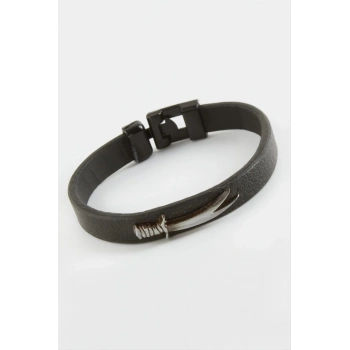 ÇOK SATAN Hançer Kaliteli Suni Deri Bileklik