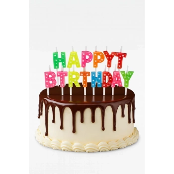 ÇOK SATAN Happy Birthday Renkli Mum