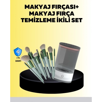 ÇOK SATAN Hijyenik Makyaj İçin 13’lü Fırça Seti ve Elektrikli Temizleyici