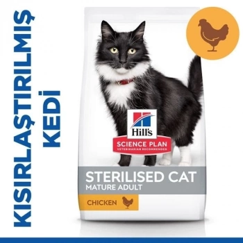 ÇOK SATAN Hills Mature Sterilised Tavuklu Kısırlaştırılmış Yaşlı Kedi Maması 1.5 Kg