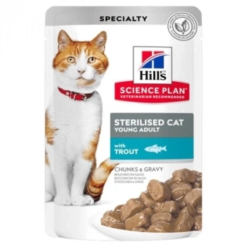 ÇOK SATAN Hills Sterilised Alabalıklı Pouch Kısırlaştırılmış Konserve Kedi Maması 85 Gr