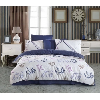 ÇOK SATAN Hobby Çift Kişilik Ranforce Nevresim Takımı Belen Mavi