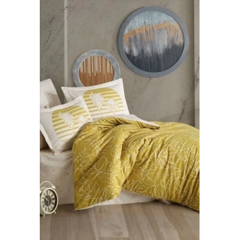 ÇOK SATAN Hobby Çift Kişilik Ranforce Nevresim Takımı Eva Hardal