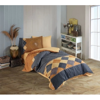 ÇOK SATAN Hobby Tek Kişilik Poplin Nevresim Takımı Carilla Sarı