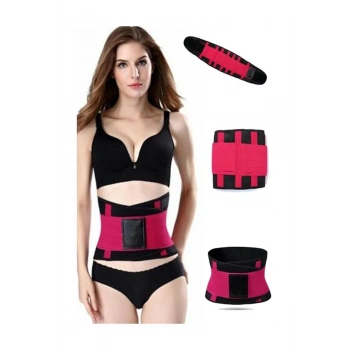 ÇOK SATAN Hot Belt Termal Sauna Kemer Unisex Terletme Korsesi (pembe-siyah)