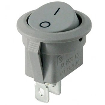 ÇOK SATAN Ic-133b Gri 2 Pinli Işıksız Yuvarlak Açma-kapama Anahtarı