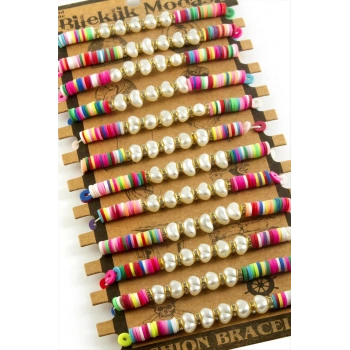 ÇOK SATAN İnci Fimo Boncuk Bileklik