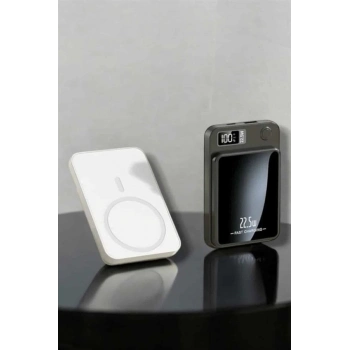 ÇOK SATAN iOS Uyumlu 22.5W Hızlı Şarj Magsafe Powerbank Dijital Göstergeli 10.000 mAh