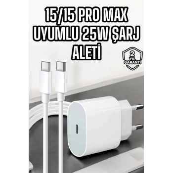 ÇOK SATAN İOS Uyumlu Type-C Girişli Hızlı Şarj 15/15 Pro Max Adaptör ve Kablosu