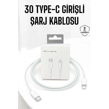ÇOK SATAN Iphone Uyumlu İOS Uyumlu Lightning Hızlı Şarj Tye C Lightning Şarj Kablosu