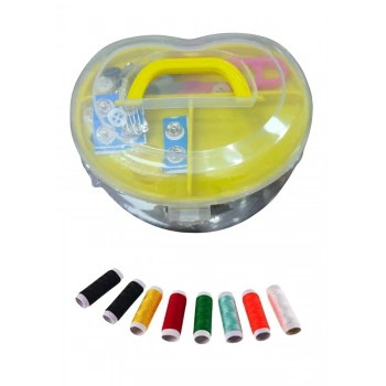 ÇOK SATAN İplik Set Büyük Kalp Plastik Dikiş Seti