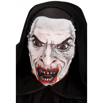 ÇOK SATAN Kafaya Tam Geçmeli Bez Vampir Maskesi - Streç Korku Maskesi - 3D Baskılı Maske Model 2