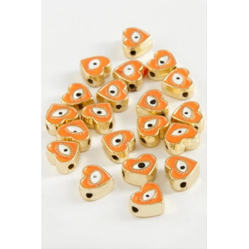 ÇOK SATAN Kalp Göz Mineli Bileklik ve Kolye Ucu Aparatı 1 Adet