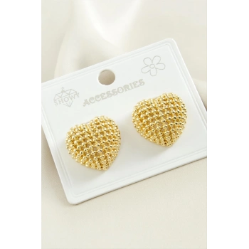 ÇOK SATAN Kalp Metal Küpe