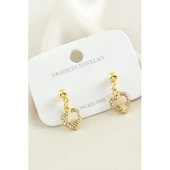 ÇOK SATAN Kalp Taşlı Küpe