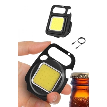 ÇOK SATAN Kamp Çadır Lambası Şarjlı El Feneri Işıldak Anahtarlık Mini Mıknatıslı