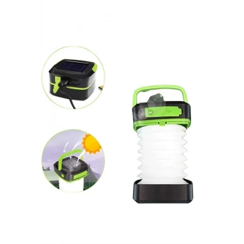 ÇOK SATAN Kamp Lambası Katlanabilir Lamba Solar Şarjlı Led Lamba El Fenerli