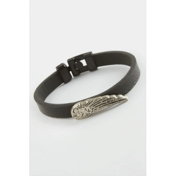 ÇOK SATAN Kanat Kaliteli Suni Deri Bileklik