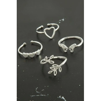 ÇOK SATAN Karışık Lüx Çelik Eklem Yüzük 1 Adet