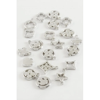 ÇOK SATAN Karışık Tek Kulplu Metal Bileklik ve Kolye Ucu Aparatı 1 Adet