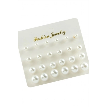 ÇOK SATAN Kartlı İnci Küpe 24 Adet