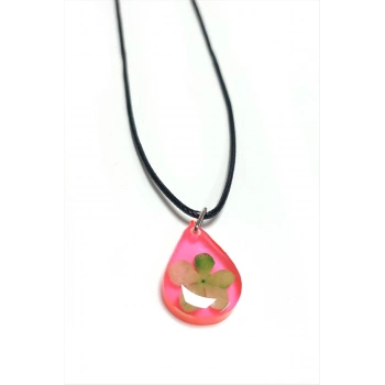 ÇOK SATAN Kartopu Çiçeği Damla Epoksi Kolye