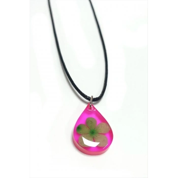 ÇOK SATAN Kartopu Çiçeği Damla Epoksi Kolye