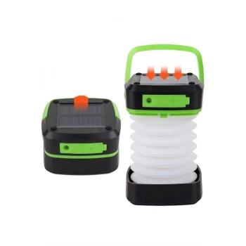 ÇOK SATAN Katlanabilir Kamp Lambası Akordiyon Lamba Şarjlı 3 Kademeli Solar