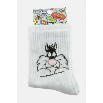 ÇOK SATAN Kedi Kolej Çorap 8*28