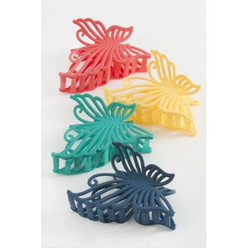 ÇOK SATAN Kelebek Renkli Mandal Toka 8 cm