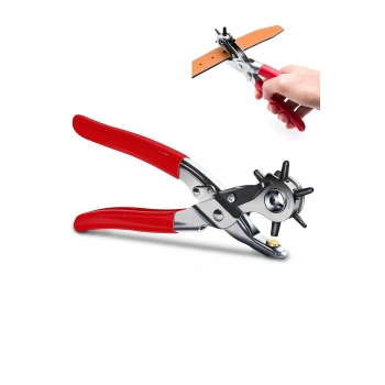 ÇOK SATAN Kemer, Deri, Kanvas İçin 6 Delik Başlıklı Döner Kemer Delik Delme Aleti Delik Açıcı Pense Aparat