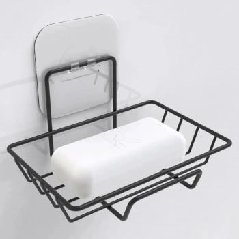 ÇOK SATAN Kendiliğinden Yapışkanlı Dekoratif Tekli Sabunluk Siyah