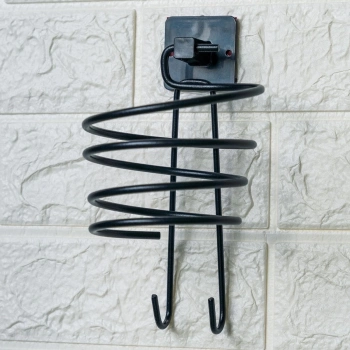 ÇOK SATAN Kendiliğinden Yapışkanlı Siyah Paslanmaz Metal Fön Makinesi Askısı Saç Kurutma Makinesi Tutacağı