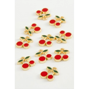 ÇOK SATAN Kiraz Tek Kulplu Mineli Bileklik ve Kolye Ucu Aparatı 1 Adet