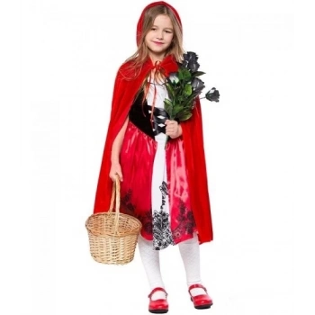 ÇOK SATAN Kırmızı Başlıklı Kız Şapkalı Pelerin 90 Cm