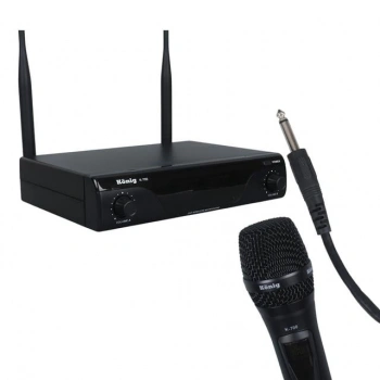 ÇOK SATAN König K-700 E-e profesyonel 663-694mhz 2 el 2 Kanal Uhf 2x50 Kablosuz Telsiz Mikrofon
