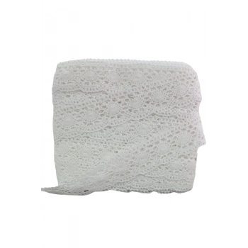 ÇOK SATAN Kopanaki Dantel en 5 cm Badem Model Beyaz 5 Metre