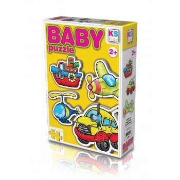 ÇOK SATAN KS  Baby Puzzle 4 in1 Ulaşım / Transportation