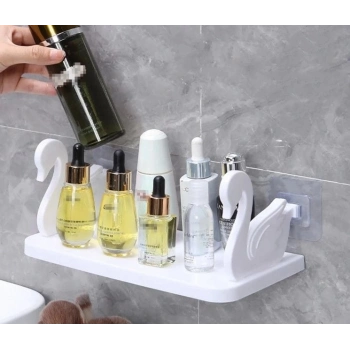 ÇOK SATAN Kuğu Tasarımlı Kendinden Yapışkanlı Raf