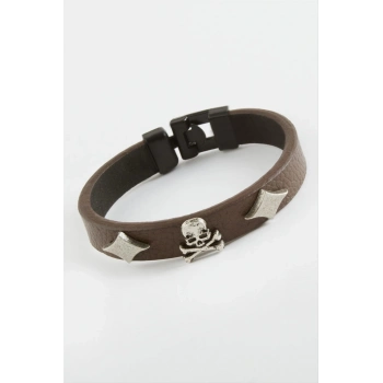 ÇOK SATAN Kuru Kafa Kaliteli Suni Deri Bileklik