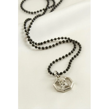 ÇOK SATAN Kuru Kafa Top Zincirli Erkek Kolye