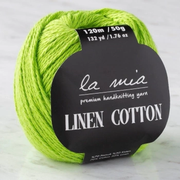 ÇOK SATAN La Mia Linen Cotton Açık Yeşil El Örgü İpi - L186 - 33866
