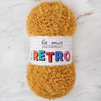 ÇOK SATAN La Mia RETRO Hardal Sarısı El Örgü İpi - LM2012