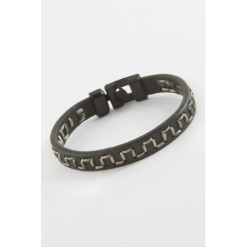 ÇOK SATAN Labirent Kaliteli Suni Deri Bileklik