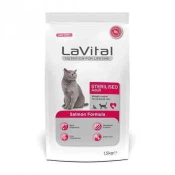 ÇOK SATAN Lavital Sterilised Somonlu Kısırlaştırılmış Kedi Maması 1.5 Kg