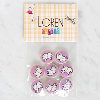 ÇOK SATAN Loren Crafts 8li Fil Düğme - 1040